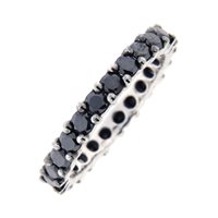 Anello Fanton Gioielli ETERNITY in Oro bianco Diamante Black 1.70 Ct FGETEBLOBA1 - FGETEBLOBA1